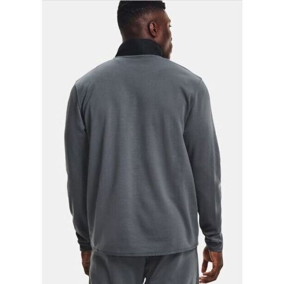 Under Armour 1357084 Men Sz 2XL Pitch Gray Armour Fleece Storm 1/2 Zip Pullover - Picture 2 of 5
